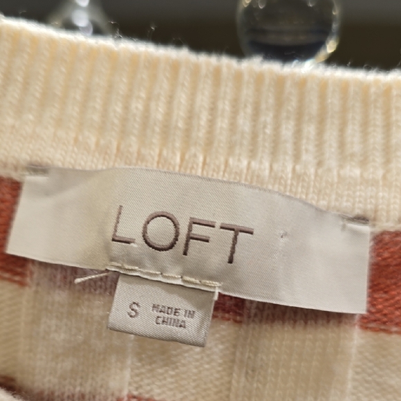 Wool LOFT Cream and Red Checkered Sweater - Picture 2 of 15
